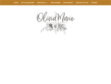 Tablet Screenshot of oliviamariephotography.com